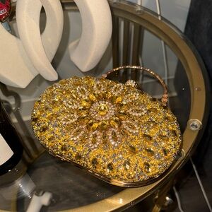 Gold Embellished Clutch